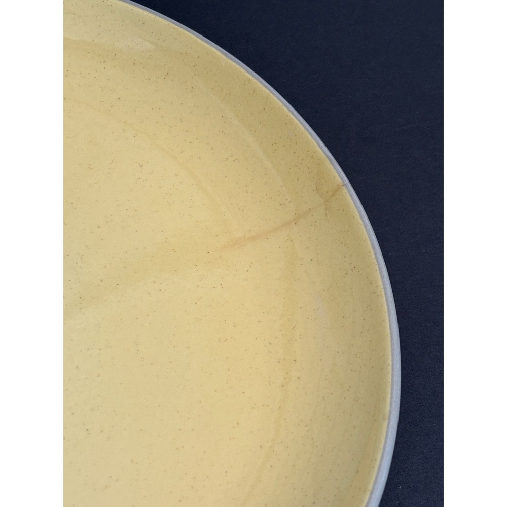 Homer Laughlin Vintage Stone China Yellow Dinner Plates Set of 2 USA 10 Inch - Picture 3 of 9